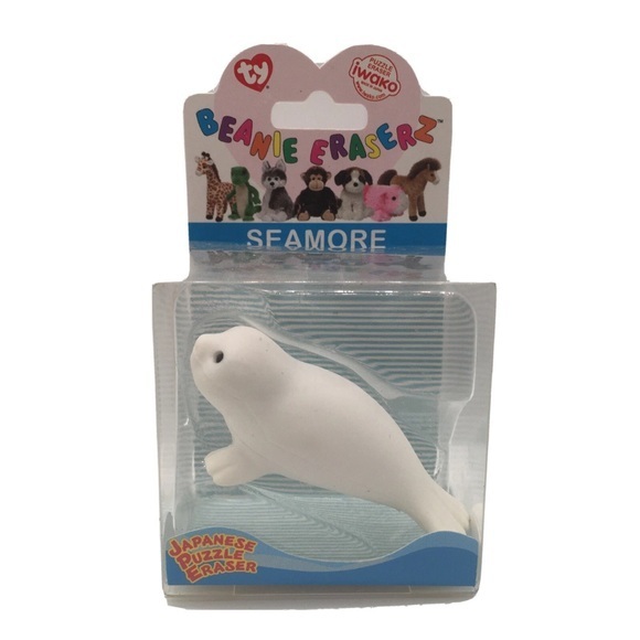 Ty Other - Ty Beanie Eraserz Peanut the Elephant Japanese Puzzle Eraser NEW!